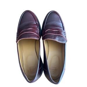Sezane Women's sz US 9/9.5 EU 40 Albane Burgundy Loafer